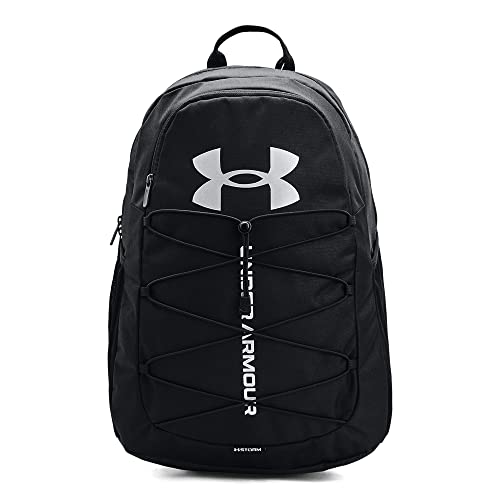 Under Armour Adult Hustle Sport Backpack , Black (001)/Silver , One Size Fits All