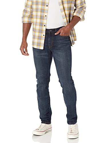 Amazon Essentials Men's Slim-Fit Stretch Jean, Dark Wash, 34W x 30L