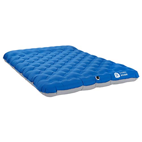 Sierra Designs Queen Campaign Air Mattress | Air Bed for Car Camping and Travel | Full TPU Construction Means no Harmful or Toxic Materials | Includes Battery Operated Pump of Easy Fast Inflation |
