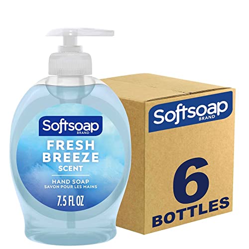 Softsoap Liquid Hand Soap, Fresh Breeze - 7.5 Fluid Ounce (Pack of 6)