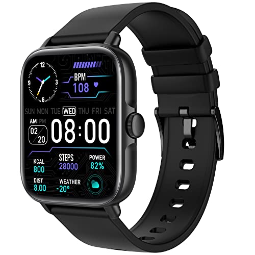 Smart Watch (Answer/Make Call), 1.7' Smartwatch Fitness Tracker for Android and iOS Phones with Heart Rate Sleep Tracking, 28 Sport Modes, Blood Oxygen, Ai Voice Control,Fitness Watch for Women Men