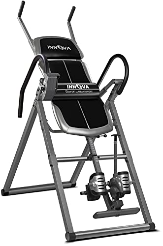INNOVA HEALTH & FITNESS ITX1200 Inversion Table with Adjustable Stretch Bars for Optimal Slope Inversion and Full Body Stretch