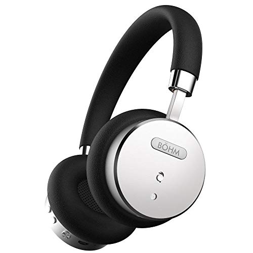 BOHM Wireless On-Ear Noise Canceling Headphones Black Silver BOHM B66