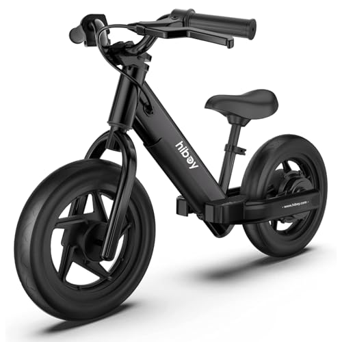 Hiboy Electric Bike for Kids, 12 Inch Electric Balance Bike for Kids Ages 2-5, 24v 150w Boys & Girls E Bike with Adjustable Seat (Black)