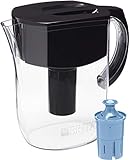 Brita Longlast Everyday Water Filter Pitcher, Large 10 Cup 1 Count, Black