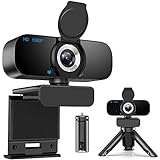 [Updated 2022 Version] Webcam HD 1080p Web Camera, USB PC Computer Webcam with Microphone, Laptop Desktop Full HD Camera Video Webcam, Pro Streaming Webcam for Recording, Calling, Conferencing, Gaming
