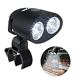 RVZHI Grill Light, Gifts for Dad from Son Daughter, Outdoor 360 Degree Flexible BBQ Light with 10 Super Bright LED Lights, BBQ Grill Accessories with Sturdy C-Clamp Fits Most Handle, Battery Included