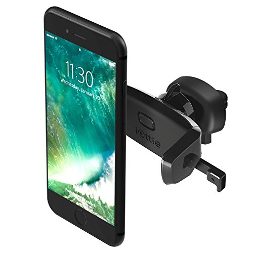 iOttie Easy One Touch Mini Air Vent Car Mount Holder Cradle for iPhone Xs Max R 8 Plus 7 Samsung Galaxy S10 E S9 S8 Plus Edge, Note 9 & Other Smartphone, 2.2 x 4.8 x 5.7 inches