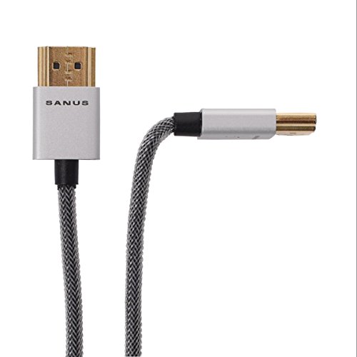 Sanus Super Slim 8' HDMI Cable - 8 Feet - 18 Gbps High-Speed Supports Full 1080P, 4K, UltraHD, 3D, Ethernet, and Audio Return Channel - SOA-SH8