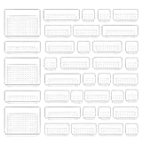 37 PCS Clear Plastic Drawer Organizers Set, Vtopmart 4-Size Versatile Bathroom and Vanity Drawer Organizer Trays, Storage Bins for Makeup, Jewelries, Kitchen Utensils and Office