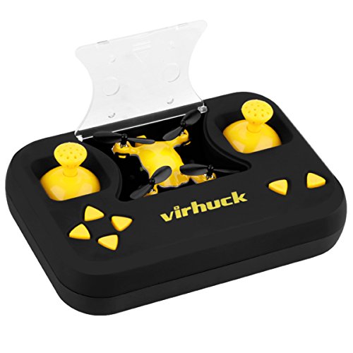 Virhuck Volar-360 Nano Drone (Suit for Experienced Flyer) 2.4 GHz 4.5 CH 6 AXIS GYRO Multicolor LED with Rolls and 3D Flips, Yellow