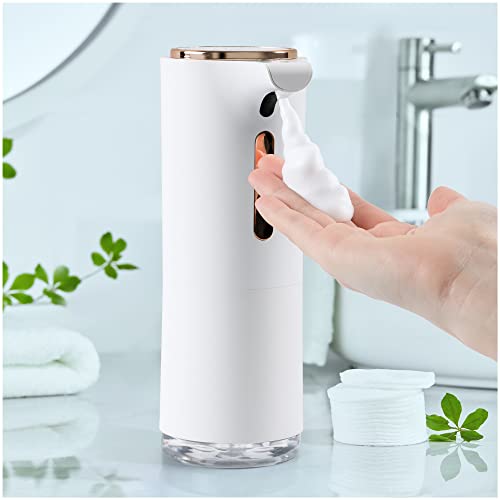 Automatic Soap Dispenser, Sumille 3 Level Adjustable Hand Soap Dispenser, Foaming Soap Dispenser 10oz/300ml Rechargeable Soap Dispenser, Touchless Hands Free Soap Dispenser for Bathroom and Kitchen