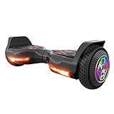 Swagtron Swagboard Twist 3 Self Balancing Hoverboard for Kids Multicolor LED Wheels and LiFePo Battery Technology, Black