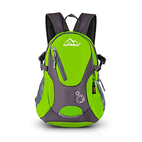 sunhiker Cycling Hiking Backpack Water Resistant Travel Backpack Lightweight SMALL Daypack M0714 (Green)