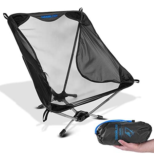 TREKOLOGY Ultralight Camping Chair, Lightweight Camp Chair for Backpacking Chair Ultra Lightweight Backpacking Chair Adult Hiking Chair Ultralight Backpacking Chair Ultra Light Camp Chairs - YIZI LITE