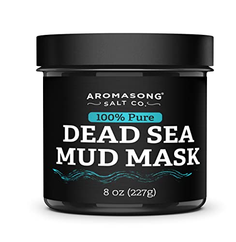 Aromasong 100% Pure Dead Sea Mud Mask for Face - Cleansing Natural Skin Care for Women and Men to Help Reduce Acne and Pores