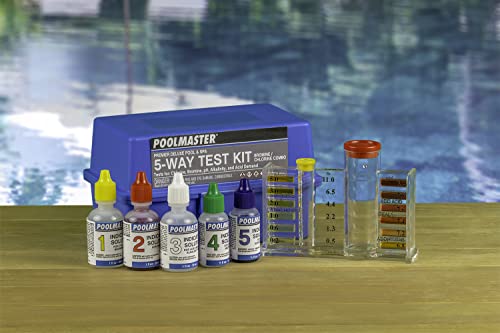 Poolmaster Water Chemistry Case (22270) Premiere Collection 5-Way Swimming Pool & Spa Test Kit, Small, Neutral