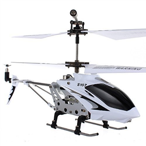 Syma S107G 3 Channel RC Helicopter with Gyro White and silver