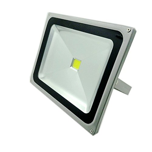 Lanlan 50 Watt LED Waterproof Outdoor Security LED Floodlight 90-260 Volt AC, Super Bright White