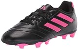 adidas Goletto VII Firm Ground Cleats Football Shoe, core Black/Shock Pink/Shock Pink, 3 US Unisex Little Kid