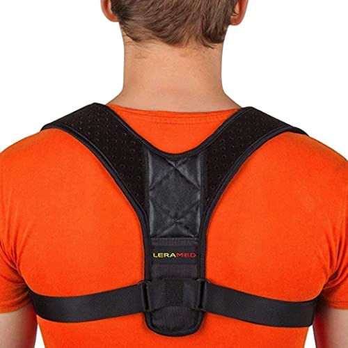 Leramed [New 2023 Posture Corrector for Men and Women - Adjustable Upper Back Brace for Clavicle Support and Providing Pain Relief from Neck,Back and Shoulder