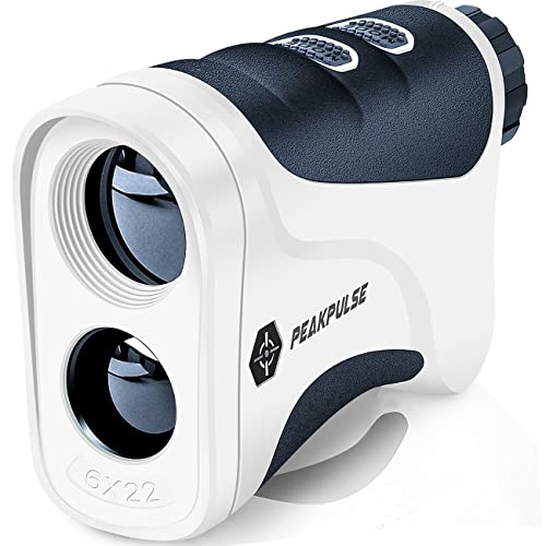 PEAKPULSE Golf Laser Rangefinder for Golf & Hunting Range Finder Gift, Distance Finder with Slope Mode, Flag Pole Locking Vibration︱Fast Focus System.