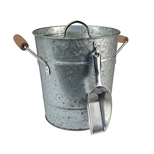 Artland Masonware Ice Bucket with Scoop, Galvanized, Metal