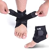 Ankle Support Brace, Breathable Neoprene Sleeve, Adjustable Wrap!
