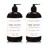 Muse Bath Apothecary Hand Ritual - Aromatic and Nourishing Hand Soap, 16 oz, Infused with Natural Essential Oils - Aloe + Eucalyptus + Lavender, 2 Pack