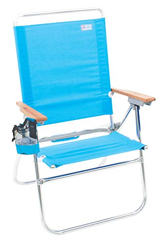 Rio Brands Beach Hi-Boy High Seat 17' Folding Beach Chair (ASC642-72-1)