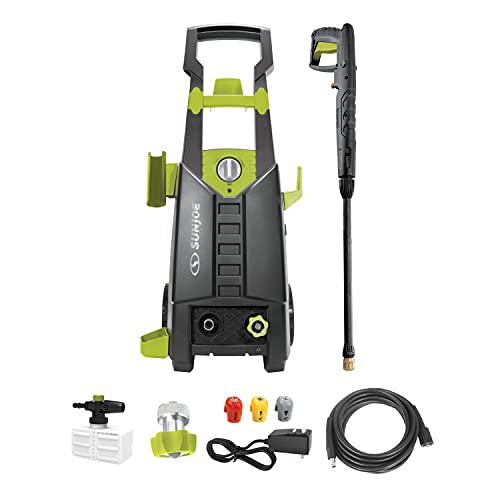Sun Joe SPX2688-MAX 2050 Max PSI 1.8-GPM Max Electric High Pressure Washer for Cleaning Your RV, Car, Patio, Fencing, Decking and More w/ Foam Cannon