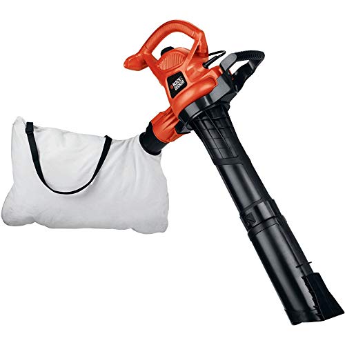 BLACK+DECKER 3-in-1 Leaf Blower, Leaf Vacuum and Mulcher, Up to 230 MPH, 12 Amp, Corded Electric (BV3600)