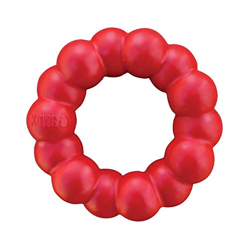 KONG Ring - Tough Dog Toy for Aggressive Chewers - Rubber Dog Ring Chew Toy - Dog Dental Toy to Support Healthy Teeth & Gums - Supports Healthy Chewing Behavior - Medium/Large Dogs