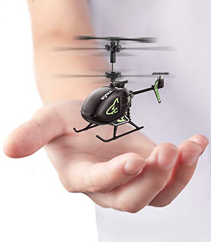 Mini Helicopter, SYMA S100 Super Smaller RC Helicopter Indoor Aircraft with Altitude Hold, One Key take Off/Landing, LED Lights, Rechargeable Battery, Remote Control Toy for Kid,and Beginner