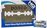 Dorco ST300 Platinum Extra Double Edge Razor Blades - 100 Ct