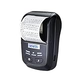 Bluetooth Receipt Printer, 2inches 58mm Portable Direct Thermal Printer Compatible with Android,Windows, Mini Wireless Mobile USB POS Printer for Restaurant Retail, Sales, Kitchen, Hotel