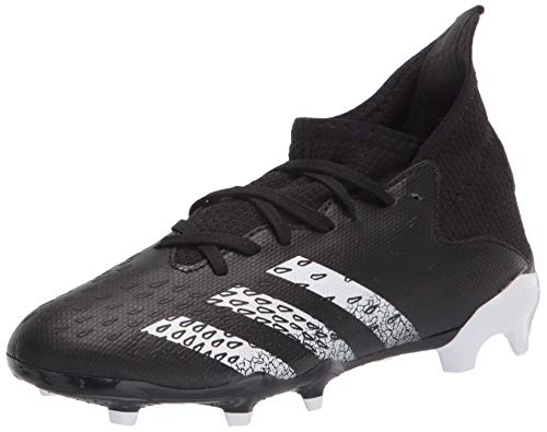 adidas Firm Ground Predator Freak .3 Soccer Shoe (boys) Black/White/Black 6 Big Kid