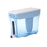 Zerowater ZD018 5-Stage Water Filter Dispenser, NSF Certified to Reduce Lead, Other Heavy Metals and PFOA/PFOS, 23 Cup, White and Blue