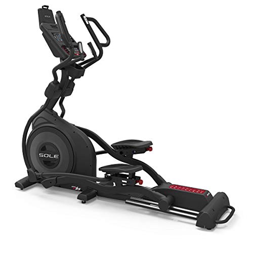 SOLE Fitness E95 2020 Model Indoor Elliptical, Home and Gym Exercise Equipment, Smooth and Quiet, Versatile for Any Workout, Bluetooth and USB Compatible