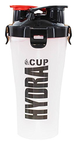 Hydra Cup - 30oz Dual Threat Shaker Bottle, Shaker Cup + Water Bottle, Leak Proof, Awesome Colors, Save Time & Be Prepared (Pack of 1, Original Black)