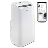 Ivation 13,000 BTU Portable Air Conditioner with Wi-Fi for Rooms Up to 500 Sq Ft (8,500 BTU SACC) 3-in-1 Smart App Control Cooling System, Dehumidifier and Fan with Remote, Exhaust Hose & Window Kit