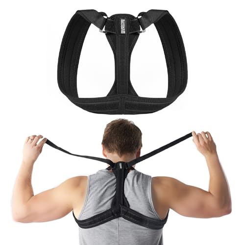 Modetro Posture Corrector for Women and Men Adjustable Upper Back Brace Spine Support Neck Shoulder Back Pain Relief Physical Therapy Posture Brace Small