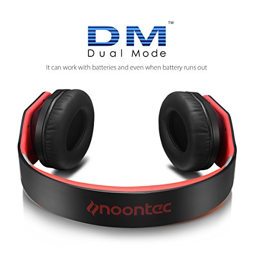 Noontec Noise Cancelling Over-ear Headphones Hammo GO The One Choice For Audiophiles Pure Sound Quality, Durable, Foldable & Fashionable Stereo Headphones (Black with Noise Cancelling)