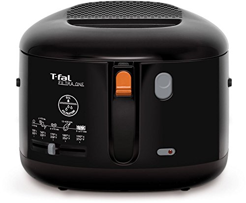 T-fal FF1628 Filtra One 1600-Watt Cool Touch Exterior 2.1-Liter Oil Capacity Electric Deep Fryer, 2.65-Pound, Black