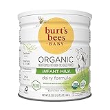 Burt's Bees Baby Organic Baby Formula, Infant Milk, Infant Formula with Iron, Milk-Based Powder with Vitamin D, Vitamin E, Vitamin K, DHA, Calcium, Prebiotics, 23.2 Ounce