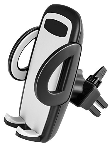 Phone Holder, M-Better Universal Smartphones Car Air Vent Mount Holder Cradle Compatible with iPhone 7 7 Plus SE 6s 6 Plus 6 5s 5 4s 4 Samsung Galaxy S6 S5 S4 LG Nexus Sony Nokia and More (Black)