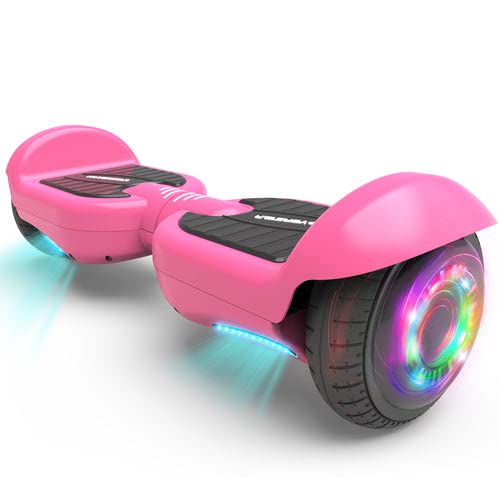 All-New HS 2.0v Bluetooth Hoverboard Matt Color Two-Wheel Self Balancing Flash Wheel Electric Scooter (Pink)