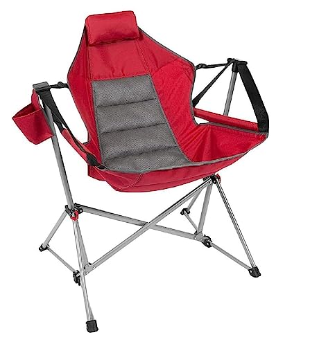 Member's Mark Swing Chair Lounger (Jester Red), 37.8 In x 27.2 In x 44.1 In