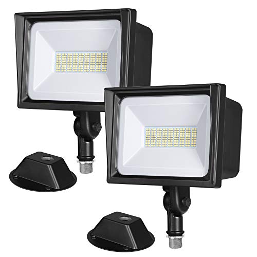 DEWENWILS 2-Pack 65W LED Flood Light Outdoor, 6670 LM Super Bright Security Lights Switch Controlled, IP65 Waterproof, 5000K Flood Lights Outdoor for Yard, Garage, Garden, UL Listed