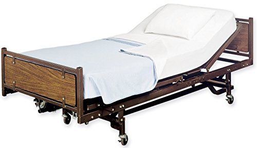 White Classic Fitted Hospital Bed Sheets, 36'X80'X9', 3-Pack